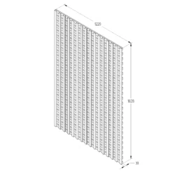 6ft Pine Trellis Panel, Pack Of 3 (W)122cm X (H)183cm -Garden & Outdoors 6ft pine trellis panel pack of 3 w 122cm x h 183cm5013053173428 18bq