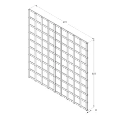 6ft Pine Trellis Panel, Pack Of 4 (W)183cm X (H)183cm -Garden & Outdoors 6ft pine trellis panel pack of 4 w 183cm x h 183cm5013053173374 18bq