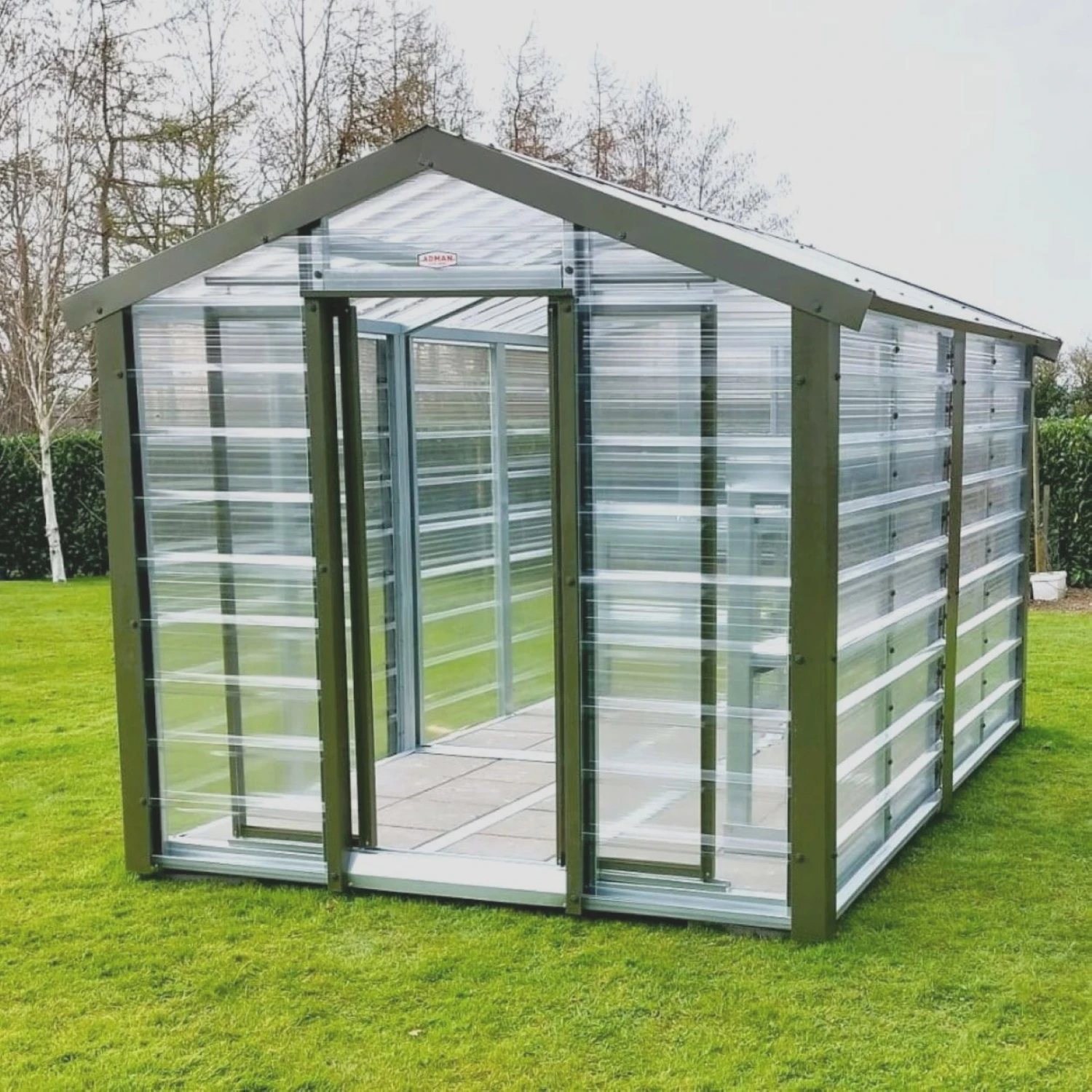 Adman Steel Sheds Multigrow 6.4x12 Greenhouse With Adjustable Vent 8 Adman Steel Sheds Multigrow 6.4x12 Greenhouse With Adjustable Vent - Image 6