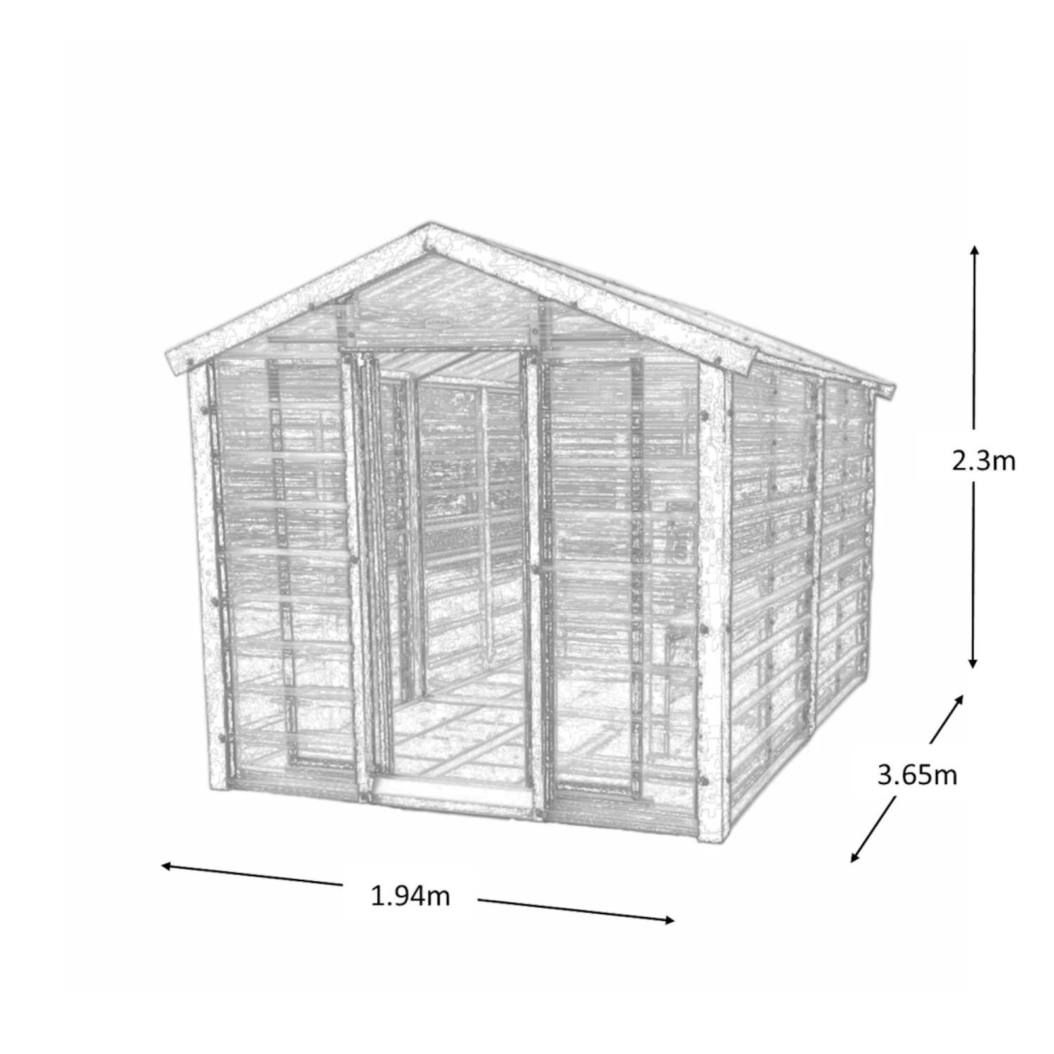 Adman Steel Sheds Multigrow 6.4x12 Greenhouse With Adjustable Vent 9 Adman Steel Sheds Multigrow 6.4x12 Greenhouse With Adjustable Vent - Image 7