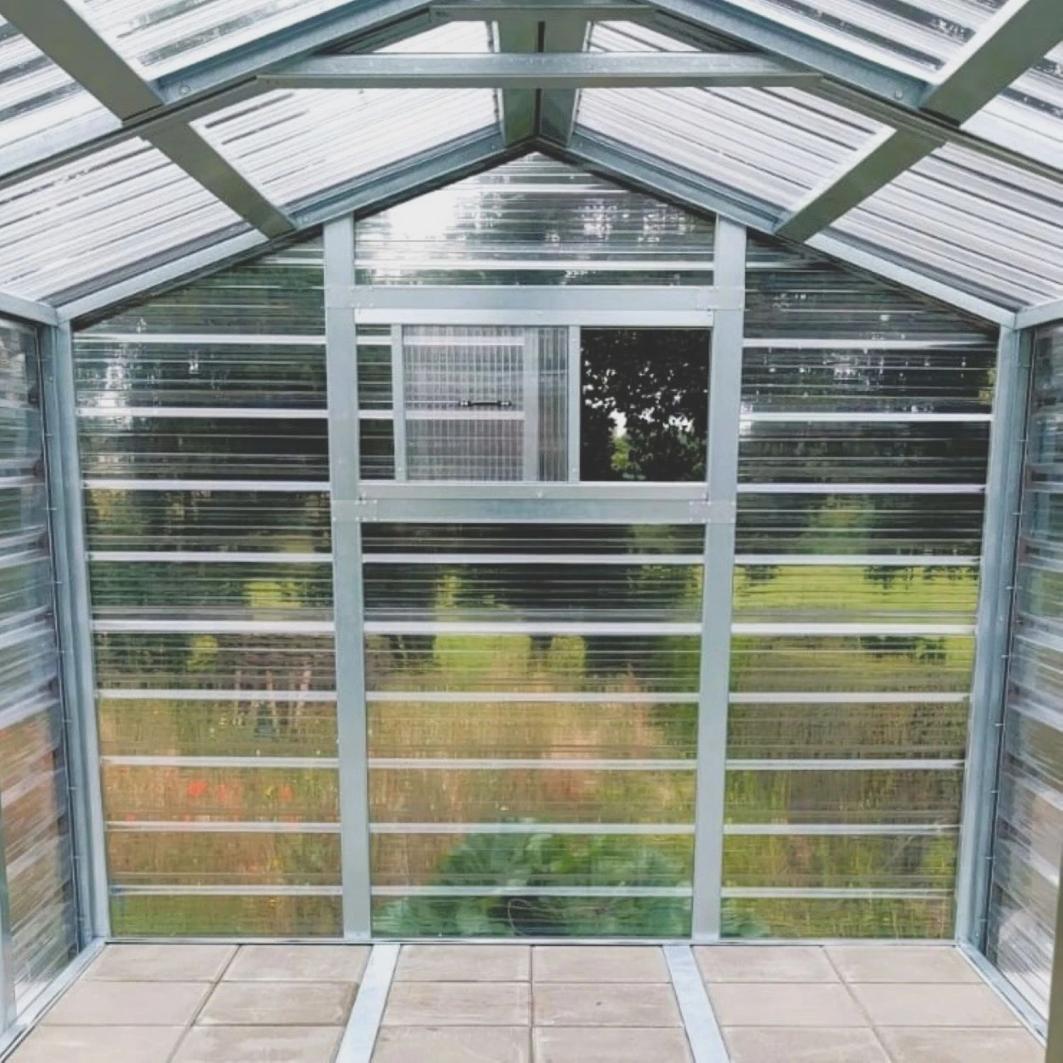 Adman Steel Sheds Multigrow 6.4x12 Greenhouse With Adjustable Vent 4 Adman Steel Sheds Multigrow 6.4x12 Greenhouse With Adjustable Vent - Image 2