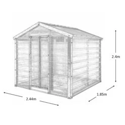 Adman Steel Sheds Multigrow 8x6.1 Greenhouse With Adjustable Vent -Garden & Outdoors adman steel sheds multigrow 8x6 1 greenhouse with adjustable vent5391538910349 01t bq