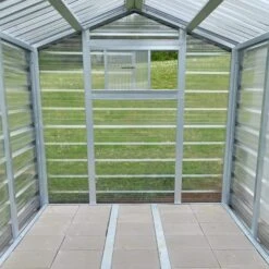 Adman Steel Sheds Multigrow 8x6.1 Greenhouse With Adjustable Vent -Garden & Outdoors adman steel sheds multigrow 8x6 1 greenhouse with adjustable vent5391538910349 36c bq