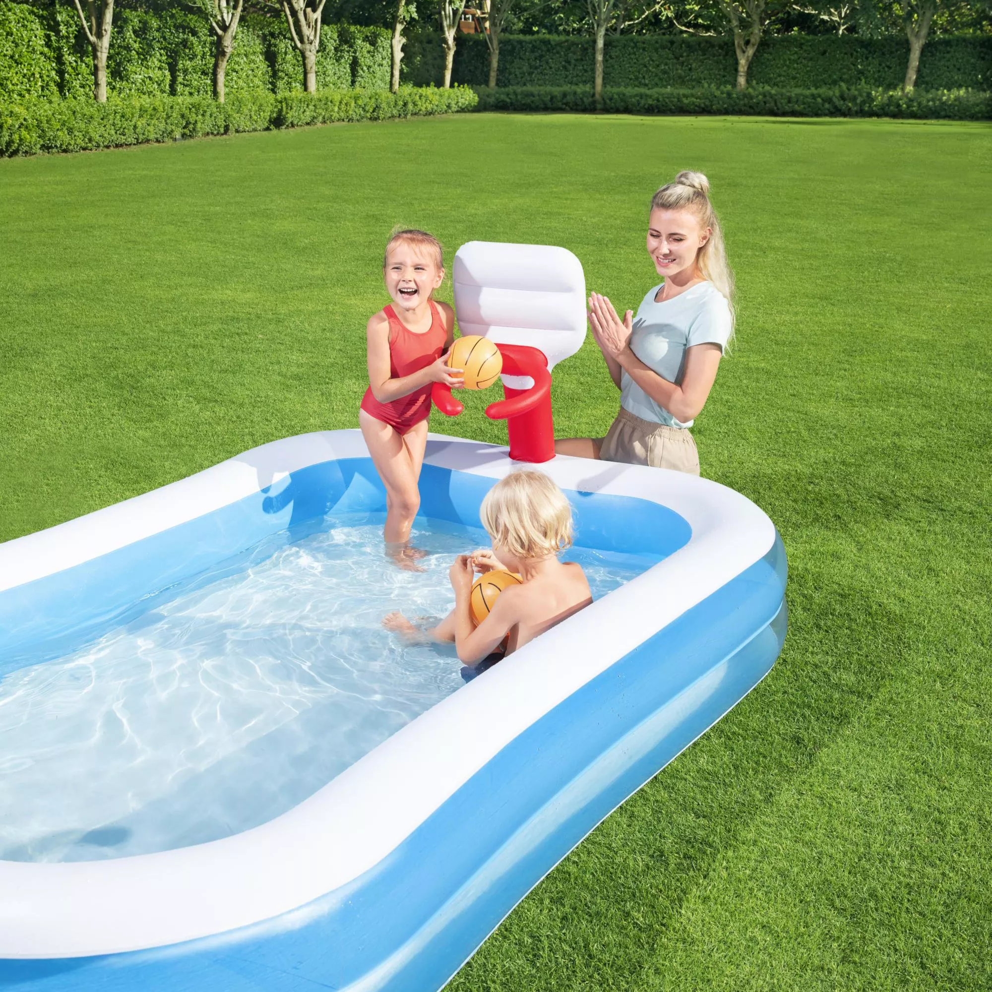 Bestway Bestway® Plain ABS Plastic & PVC Family Fun Pool (W) 1.68m X (L) 2.51m 6 Bestway Bestway® Plain ABS Plastic & PVC Family Fun Pool (W) 1.68m X (L) 2.51m - Image 4