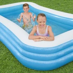 Bestway Bestway® Textured Pattern On Sidewalls PVC Family Fun Pool (W) 1.83m X (L) 3.05m -Garden & Outdoors bestway bestway textured pattern on sidewalls pvc family fun pool w 1 83m x l 3 05m6942138968057 02i