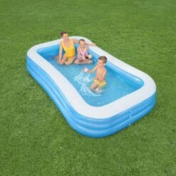Bestway Bestway® Textured Pattern On Sidewalls PVC Family Fun Pool (W) 1.83m X (L) 3.05m -Garden & Outdoors bestway bestway textured pattern on sidewalls pvc family fun pool w 1 83m x l 3 05m6942138968057 03i