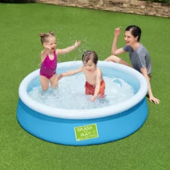 Bestway My First Fast Set Polyester (PES) & PVC Family Swimming Pool (W) 0.6m X (L) 0.6m -Garden & Outdoors bestway my first fast set polyester pes pvc family swimming pool w 0 6m x l 0 6m6942138974980 02i bq