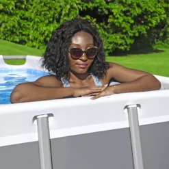 Bestway Power Steel® Plain Polyvinyl Chloride (PVC) & Steel Pool (W) 3.66m X (L) 7.32m -Garden & Outdoors bestway power steel plain polyvinyl chloride pvc steel pool w 3 66m x l 7 32m6942138987195 02i