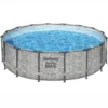 Bestway Steel Pro MAX™ Realistic Stone Print Polyvinyl Chloride (PVC) & Steel Pool (W) 4.88m X (L) 4.88m -Garden & Outdoors bestway steel pro max realistic stone print polyvinyl chloride pvc steel pool w 4 88m x l 4 88m6941607311493 01c