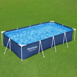 Bestway Steel Pro® Plain Polyvinyl Chloride (PVC) & Steel Pool (W) 2.11m X (L) 4m -Garden & Outdoors bestway steel pro plain polyvinyl chloride pvc steel pool w 2 11m x l 4m6942138949728 21i