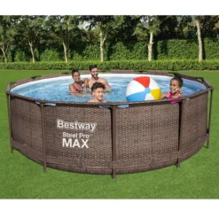 Bestway Steel Pro Rattan Print Metal & Plastic Pool 13 Bestway Steel Pro Rattan Print Metal & Plastic Pool -Garden & Outdoors bestway steel pro rattan print metal plastic pool6942138986228 01i bq