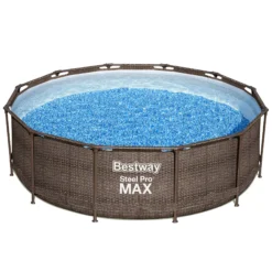 Bestway Steel Pro Rattan Print Metal & Plastic Pool