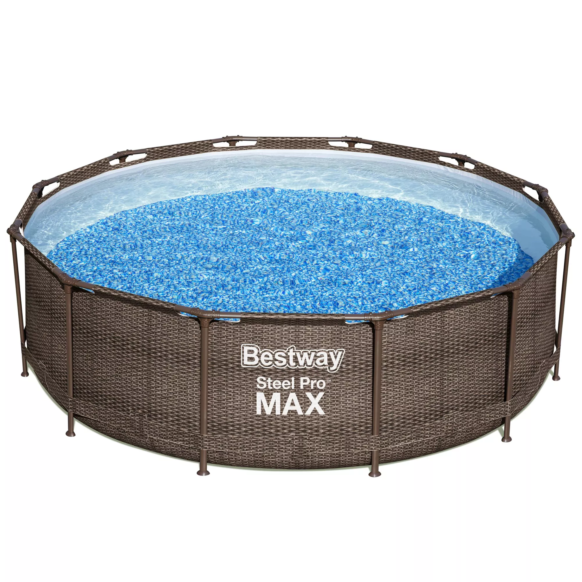 Bestway Steel Pro Rattan Print Metal & Plastic Pool 3 Bestway Steel Pro Rattan Print Metal & Plastic Pool