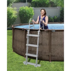 Bestway Steel Pro Rattan Print Metal & Plastic Pool 15 Bestway Steel Pro Rattan Print Metal & Plastic Pool -Garden & Outdoors bestway steel pro rattan print metal plastic pool6942138986228 03i bq