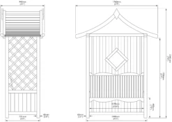 Blooma Elegant Apex Arbour, (H)2340mm (W)1760mm (D)940mm - Assembly Required 7 Blooma Elegant Apex Arbour, (H)2340mm (W)1760mm (D)940mm - Assembly Required -Garden & Outdoors blooma elegant apex arbour h 2340mm w 1760mm d 940mm assembly required5397007055566 01t bq