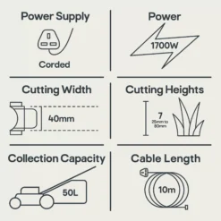 Bosch AdvancedRotak 650 Corded Rotary Lawnmower -Garden & Outdoors bosch advancedrotak 650 corded rotary lawnmower4059952526621 01t EN bq