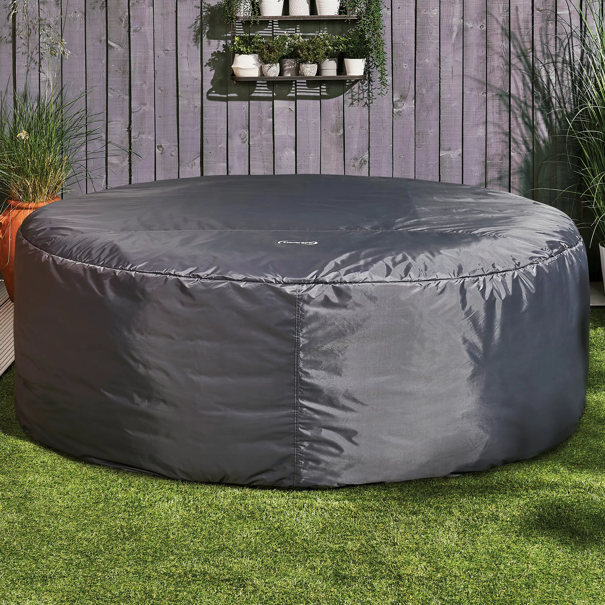 CleverSpa Grey Circular Hot Tub Cover 8 CleverSpa Grey Circular Hot Tub Cover - Image 6