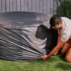 CleverSpa Grey Circular Hot Tub Cover 16 CleverSpa Grey Circular Hot Tub Cover -Garden & Outdoors cleverspa grey circular hot tub cover5019008882872 02i BQ