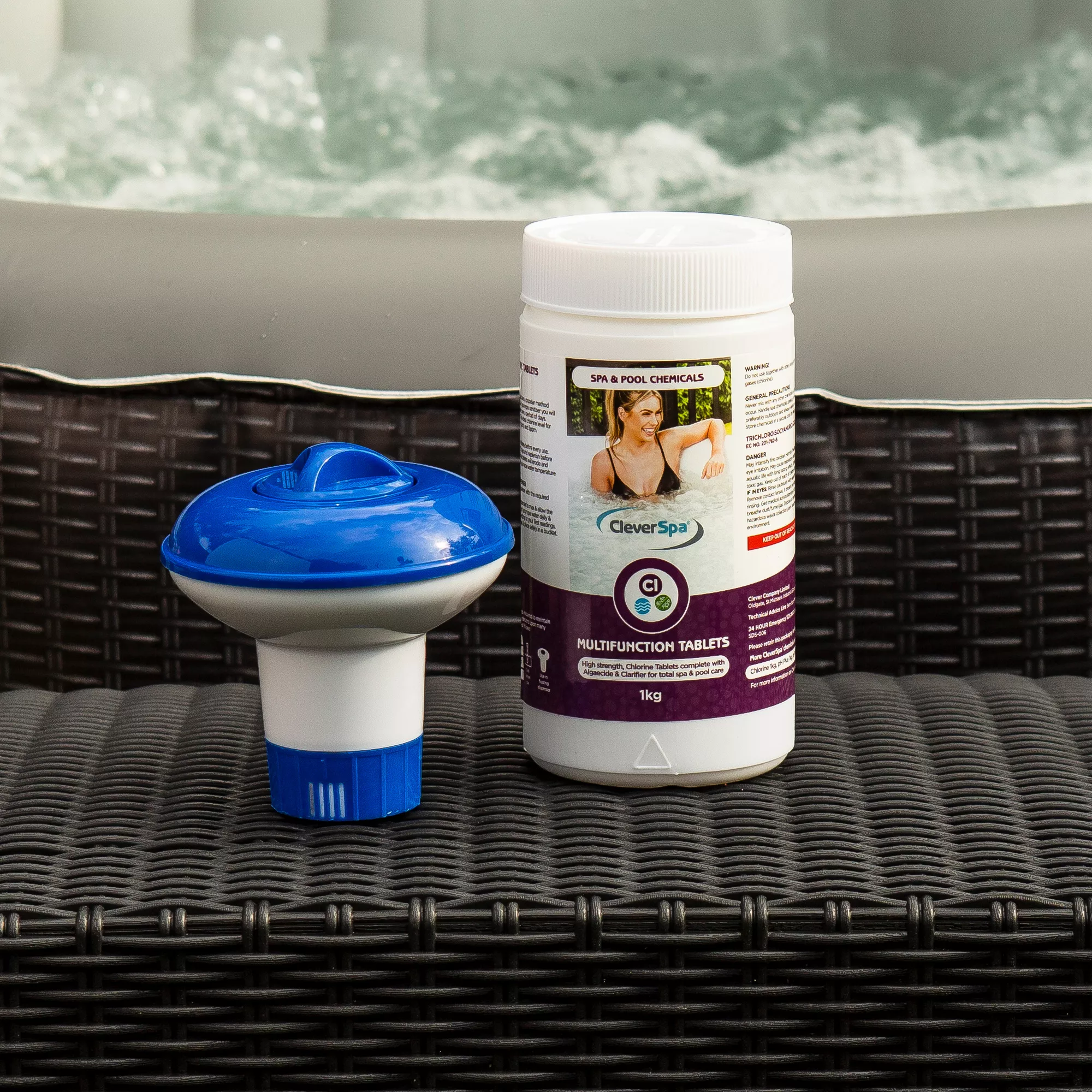 CleverSpa Hot Tub & Swim Spa Chlorine Tablets 1kg 4 CleverSpa Hot Tub & Swim Spa Chlorine Tablets 1kg - Image 2