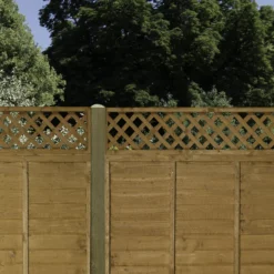 Diamond Pine Trellis Panel, Pack Of 3 (W)183cm X (H)32cm -Garden & Outdoors diamond pine trellis panel pack of 3 w 183cm x h 32cm5013053173466 03i BQ