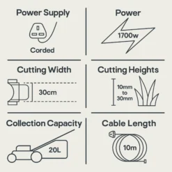 Flymo Easiglide 300V Corded Hover Lawnmower -Garden & Outdoors flymo easiglide 300v corded hover lawnmower7392930542518 01t EN bq