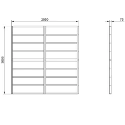 Forest 10x10 Timber Shed Base (L) 301cm X (W) 295cm -Garden & Outdoors forest 10x10 timber shed base l 301cm x w 295cm5013053182192 01t bq