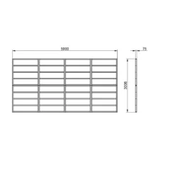 Forest 20x10 Timber Shed Base (L) 301cm X (W) 590cm -Garden & Outdoors forest 20x10 timber shed base l 301cm x w 590cm5013053182215 01t