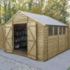 Forest Garden 10x10 Ft Apex Overlap Wooden 2 Door 4 Windows Shed With Floor -Garden & Outdoors forest garden 10x10 ft apex overlap wooden 2 door 4 windows shed with floor5013053178010 01i bq