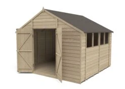 Forest Garden 10x10 Ft Apex Overlap Wooden 2 Door 4 Windows Shed With Floor 12 Forest Garden 10x10 Ft Apex Overlap Wooden 2 Door 4 Windows Shed With Floor -Garden & Outdoors forest garden 10x10 ft apex overlap wooden 2 door 4 windows shed with floor5013053178010 21c bq