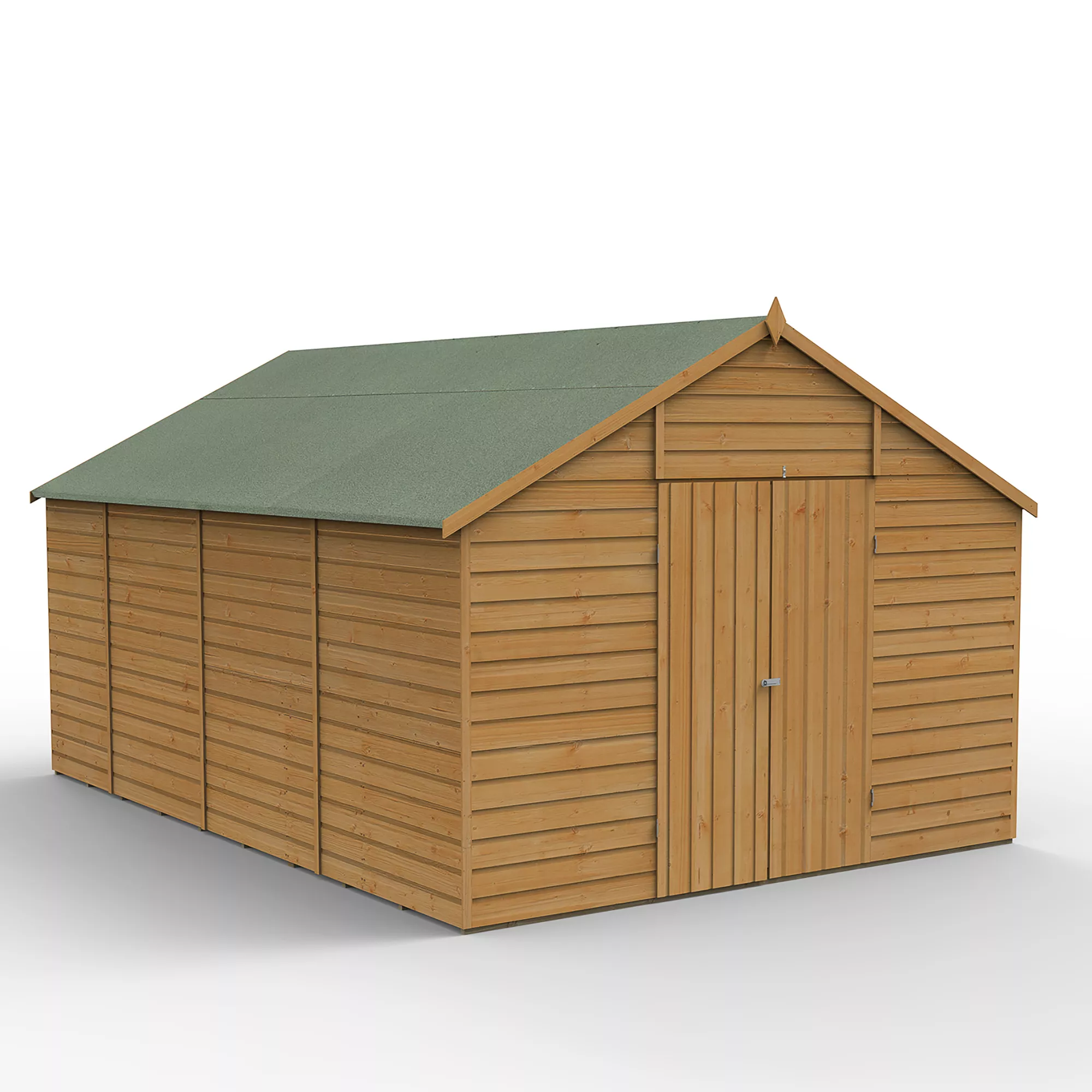 Forest Garden 10x15 Apex Dip Treated Shiplap Wooden Shed With Floor - Assembly Service Included 5 Forest Garden 10x15 Apex Dip Treated Shiplap Wooden Shed With Floor - Assembly Service Included - Image 3