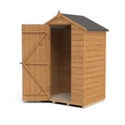 Forest Garden 4x3 Apex Dip Treated Overlap Wooden Shed With Floor - Assembly Service Included -Garden & Outdoors forest garden 4x3 apex dip treated overlap wooden shed with floor assembly service included5013053176702 21c bq