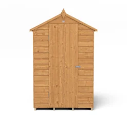 Forest Garden 4x3 Apex Dip Treated Overlap Wooden Shed With Floor (Base Included) -Garden & Outdoors forest garden 4x3 apex dip treated overlap wooden shed with floor base included 5013053176719 02c bq