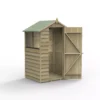 Forest Garden 4x3 Apex Pressure Treated Overlap Wooden Shed With Floor - Assembly Service Included -Garden & Outdoors forest garden 4x3 apex pressure treated overlap wooden shed with floor assembly service included5013053192832 01c