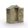 Forest Garden 5x3 Apex Pressure Treated Overlap Wooden Shed With Floor (Base Included) -Garden & Outdoors forest garden 5x3 apex pressure treated overlap wooden shed with floor base included 5013053192849 01c