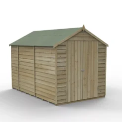 Front Page -Garden & Outdoors forest garden 6x10 apex pressure treated overlap wooden shed with floor base included assembly service included5013053192856 02c