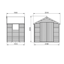Forest Garden 7X5 Apex Dip Treated Shiplap Shed With Floor - Assembly Service Included -Garden & Outdoors forest garden 7x5 apex dip treated shiplap shed with floor assembly service included5013053182741 01t bq