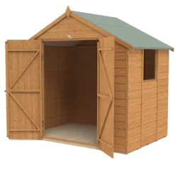 Forest Garden 7X5 Apex Dip Treated Shiplap Shed With Floor - Assembly Service Included -Garden & Outdoors forest garden 7x5 apex dip treated shiplap shed with floor assembly service included5013053182741 02c bq