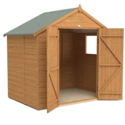 Forest Garden 7X5 Apex Dip Treated Shiplap Shed With Floor - Assembly Service Included -Garden & Outdoors forest garden 7x5 apex dip treated shiplap shed with floor assembly service included5013053182741 04c bq