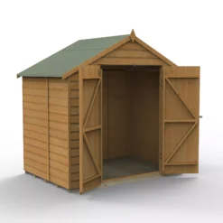 Forest Garden 7x5 Apex Dip Treated Shiplap Wooden Shed With Floor (Base Included)
