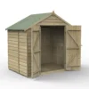 Forest Garden 7x5 Apex Pressure Treated Overlap Wooden Shed With Floor (Base Included) - Assembly Service Included -Garden & Outdoors forest garden 7x5 apex pressure treated overlap wooden shed with floor base included assembly service included5013053192863 01c