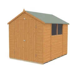 Forest Garden 8x6 Ft Apex Shiplap Wooden 2 Door 2 Windows Shed With Floor -Garden & Outdoors forest garden 8x6 ft apex shiplap wooden 2 door 2 windows shed with floor5013053178768 02c bq