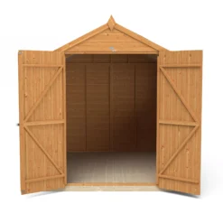 Forest Garden 8x6 Ft Apex Shiplap Wooden 2 Door 2 Windows Shed With Floor -Garden & Outdoors forest garden 8x6 ft apex shiplap wooden 2 door 2 windows shed with floor5013053178768 05c bq