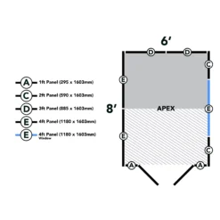 Forest Garden 8x6 Ft Apex Shiplap Wooden 2 Door 2 Windows Shed With Floor -Garden & Outdoors forest garden 8x6 ft apex shiplap wooden 2 door 2 windows shed with floor5013053178768 05t bq