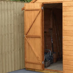 Forest Garden 8x6 Ft Apex Shiplap Wooden 2 Windows Shed With Floor (Base Included) - Assembly Service Included -Garden & Outdoors forest garden 8x6 ft apex shiplap wooden 2 windows shed with floor base included assembly service included5013053178744 06i bq