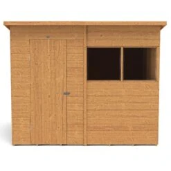 Forest Garden 8x6 Ft Pent Shiplap Wooden 2 Windows Shed With Floor - Assembly Service Included -Garden & Outdoors forest garden 8x6 ft pent shiplap wooden 2 windows shed with floor assembly service included5013053182765 04c bq