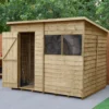 Forest Garden 8x6 Pent Pressure Treated Overlap Wooden Shed With Floor - Assembly Service Included -Garden & Outdoors forest garden 8x6 pent pressure treated overlap wooden shed with floor assembly service included5013053178591 01i bq