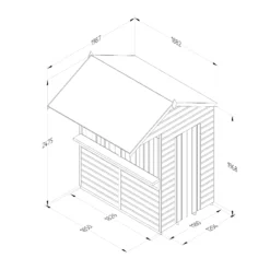 Forest Garden Apex Shiplap Wooden Garden Bar With Single Door - Assembly Service Included -Garden & Outdoors forest garden apex shiplap wooden garden bar with single door assembly service included5013053191859 01t