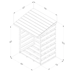 Forest Garden Compact Timber 3x3 Ft Pent Log Store 15 Forest Garden Compact Timber 3x3 Ft Pent Log Store -Garden & Outdoors forest garden compact timber 3x3 ft pent log store5013053189900 01t
