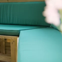 Forest Garden Furnished Cedar Roof Hexagonal Gazebo, (W)4900mm (D)4240mm (Green Cushion Included) -Garden & Outdoors forest garden furnished cedar roof hexagonal gazebo w 4900mm d 4240mm green cushion included 5013053172612 05i