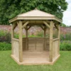 Forest Garden Hexagonal Gazebo, (W)3.3m (D)2.84m -Garden & Outdoors forest garden hexagonal gazebo w 3 3m d 2 84m5013053163351 01i